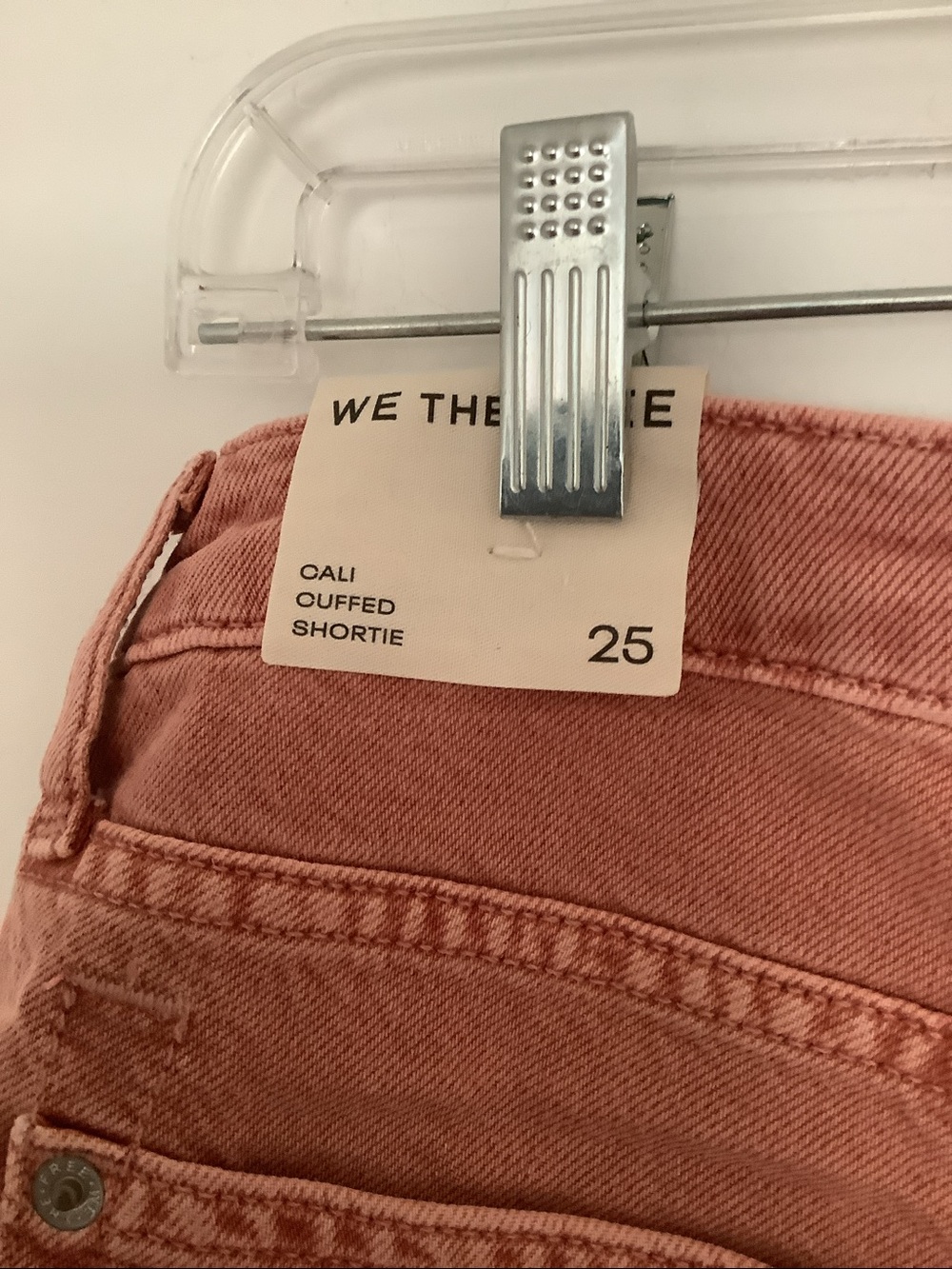 We The Free Rust Pink Denim Jean Shorts - Picture 5 of 6